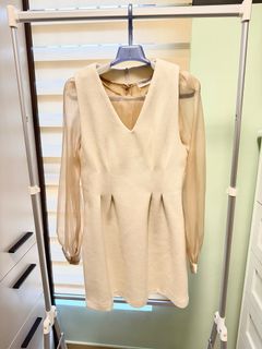 MIUSTAR+ 透明長袖無袖連衣裙64235213659266110