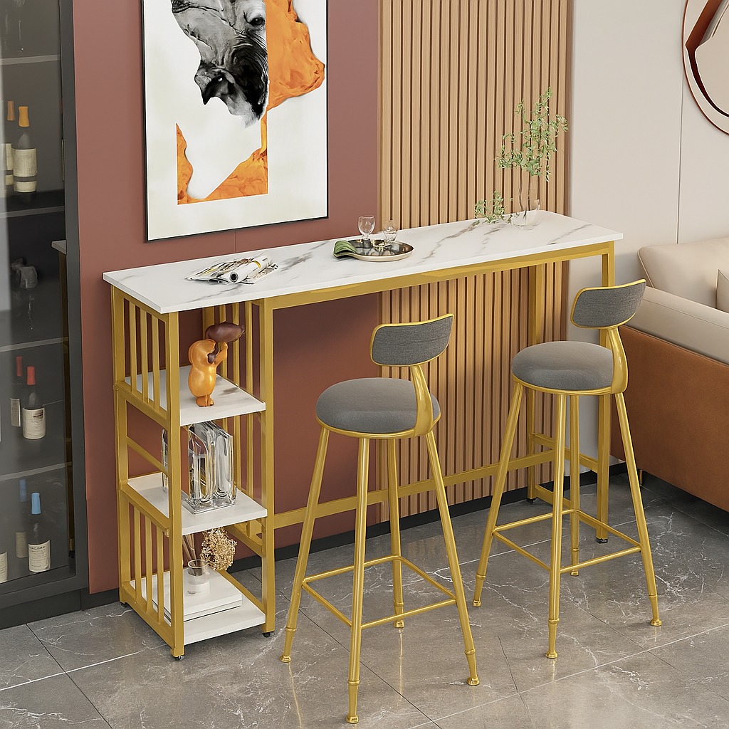 Modern Bar Table | Stylish Breakfast Counter Table | Contemporary High ...