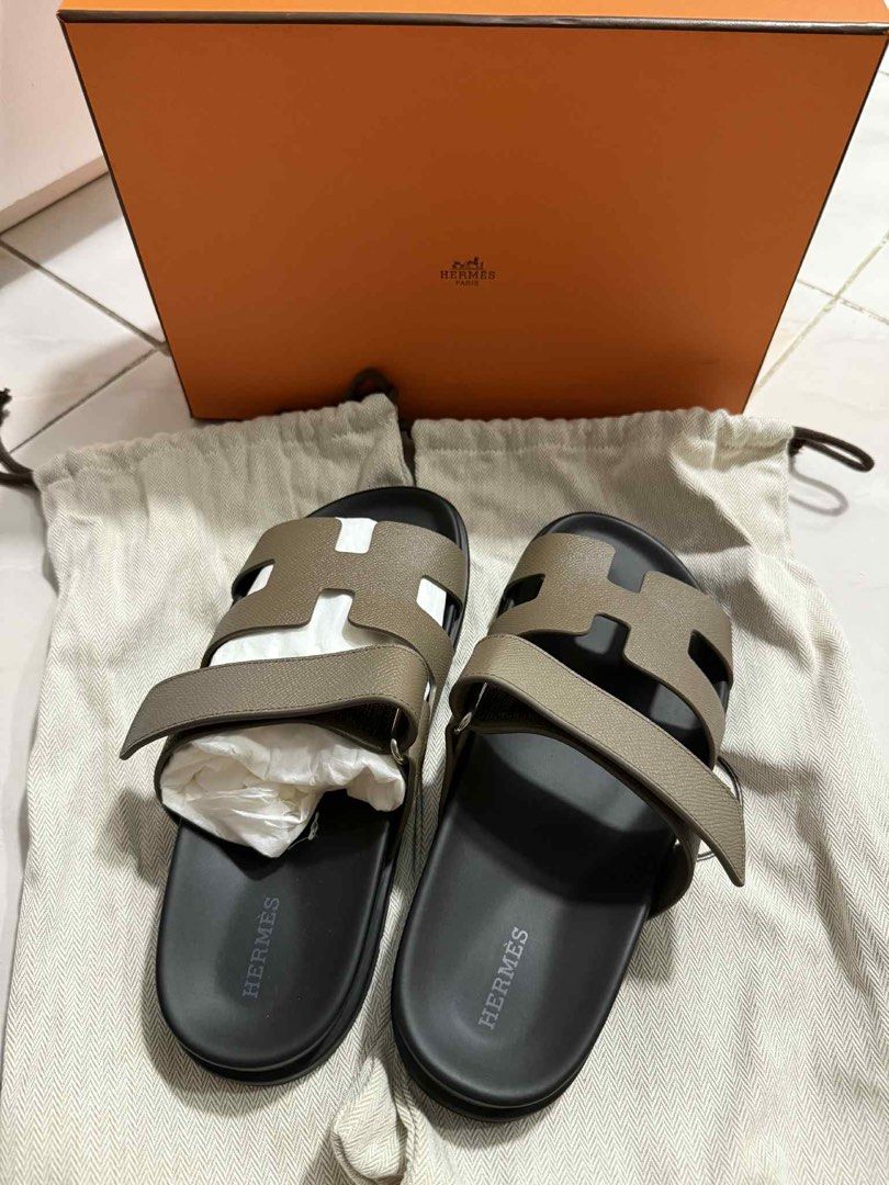 Original Hermes Chypre in Etoupe size 39 (Category: Flats & Sandals) located in Mandaluyong City. Submitted by marmaleids (Listing ID 1386539333, Image 2). Description: .
