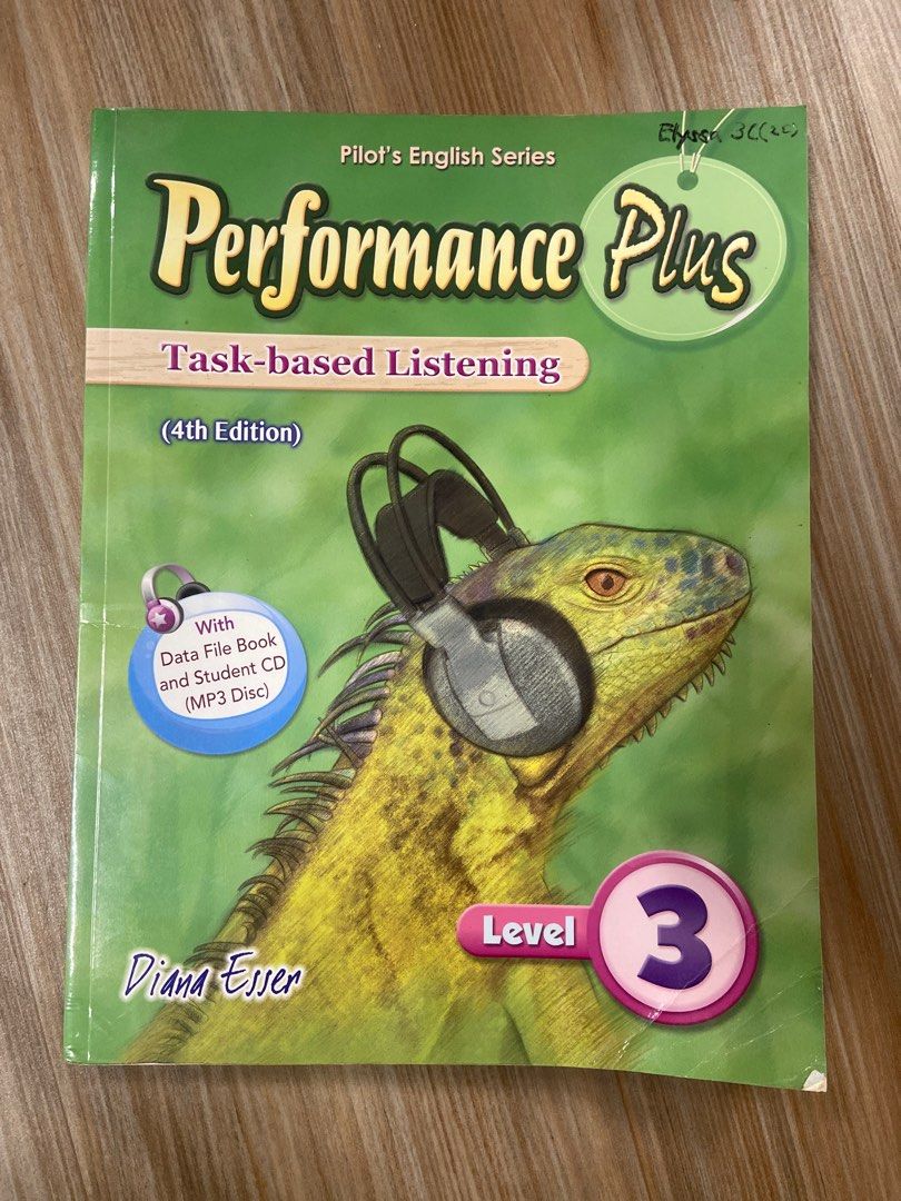 Performance Plus Task-based Listening Level 3 （分類：教科書）位於 Hong Kong。 由 lorens_stuffs 提交（商品編號 1386555220，圖片 1）。簡介： Slightly used book Contains a sealed student CD Little to no writings In good condition Payment method: 💵 Cash 🪙 Alipay Meet up: 📍Kam Sheung Road MTR。