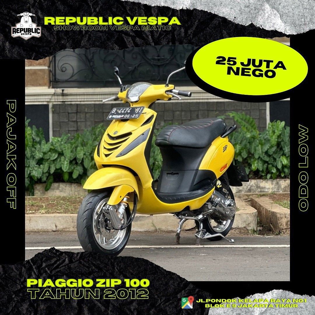 Piaggio Zip 100cc Th 2012 GOOD Motor di Carousell