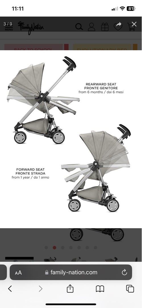 Quinny Zapp Xtra 2 Compact Stroller (Category: Strollers) located in Manila. Submitted by avalanchesonlineshopmainacount (Listing ID 1386400488, Image 2). Description: .