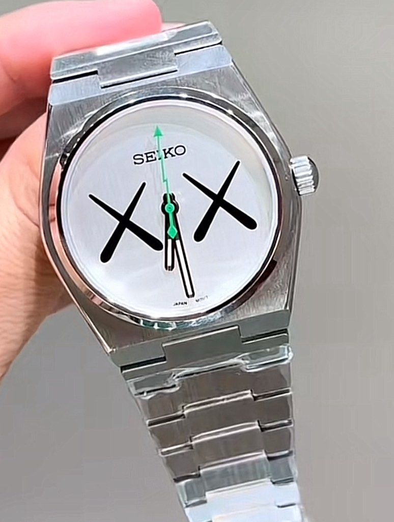 Seiko mod prx kaws style design custom watch, Men's Fashion, Watches ...
