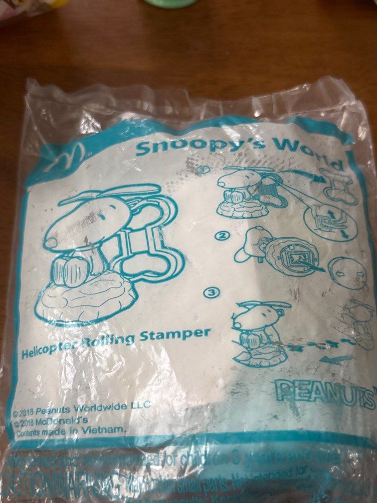 Snoopy World Helicopter rolling stamper sealed (Category: Craft Supplies & Tools) located in Calamba. Submitted by cur8d (Listing ID 1386589416, Image 1). Description: .