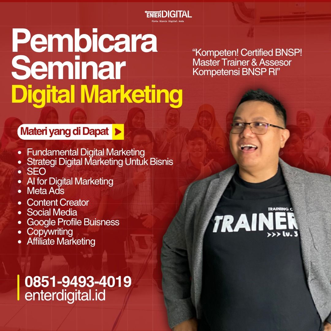 SOLUSI DIGITAL! HUB : 0851-9493-4019, Narasumber Digital Marketing ...