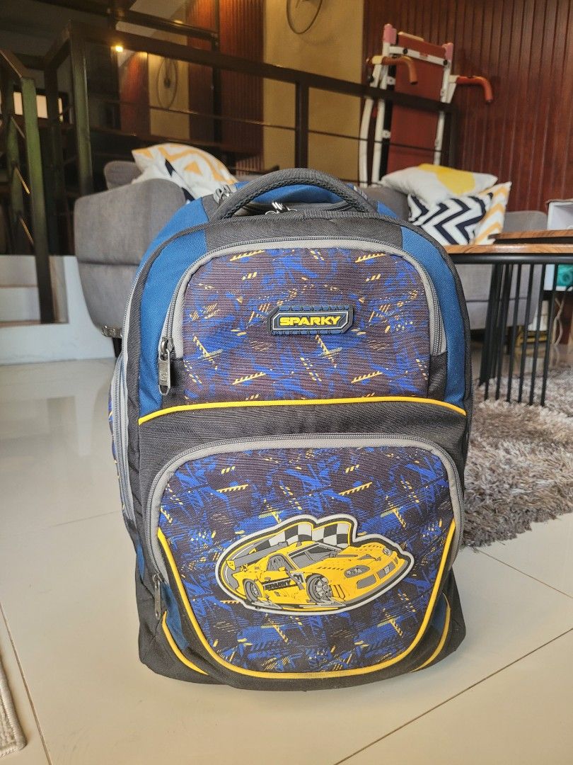 HAWK School Trolley/Backpack (Category: Backpacks) located in Las Pinas. Submitted by declutterthevault (Listing ID 1386400800, Image 1). Description: - Barely Used - Good as New MOP: Gcash MOD: J&T or Lalamove LOC: Las Piñas SF Shouldered by Buyer.