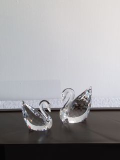 Swarovski 雙雙對對天鹅水晶擺設Swan Couple64204784988545110