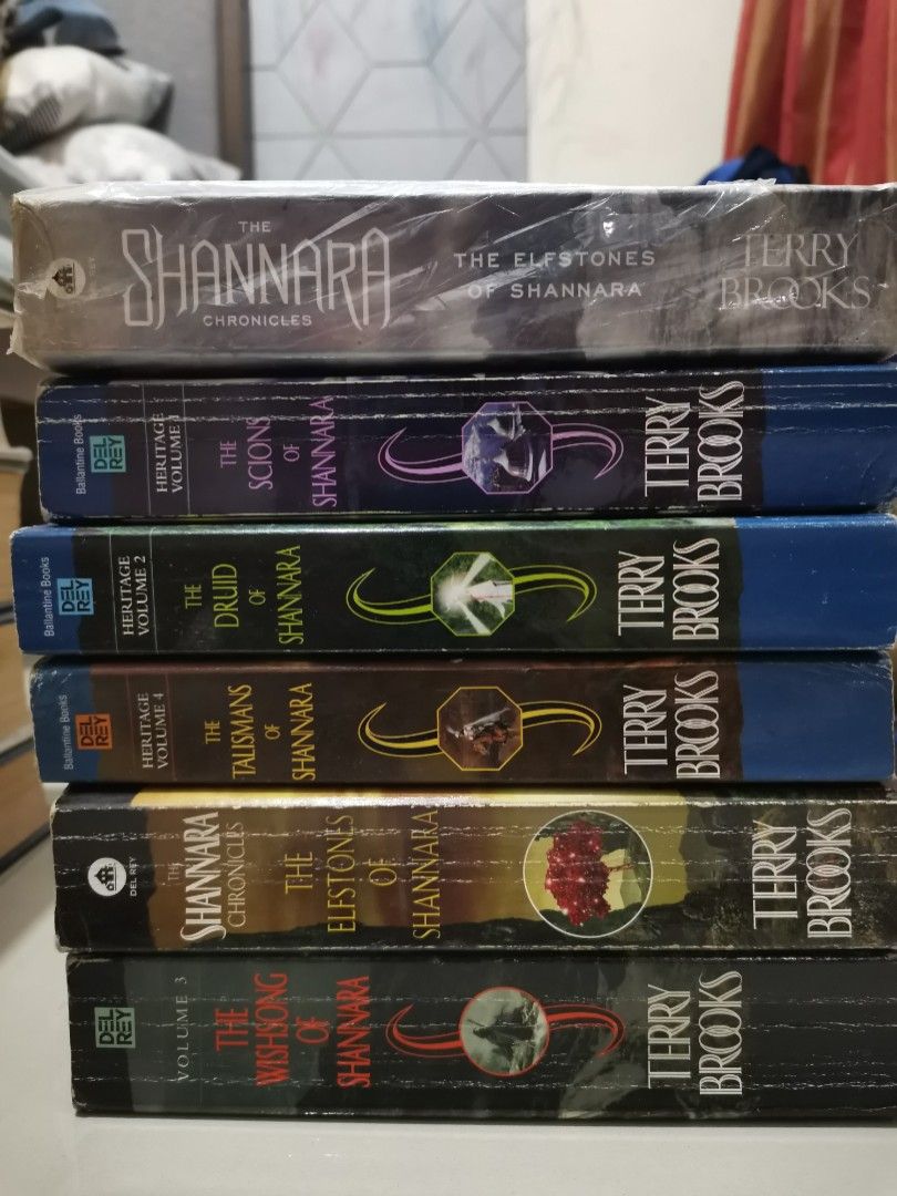 Preloved: Terry Brooks Books (Category: Storybooks) located in Taguig. Submitted by ralphy07 (Listing ID 1386435599, Image 1). Description: Used but not abused. No torn pages. Browning of some pages due to its age. Meetups during weekdays at Makati Area. Shipping can be possibly arrange also if distance of the buyer is too far..