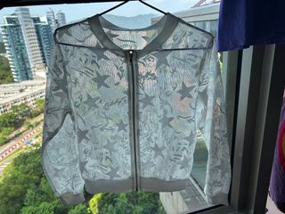 白色星星網紗外套-包郵64230509838721110