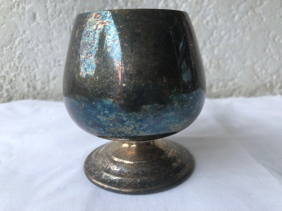 Antique WM Rogers Silver Plated Goblet C14 (Category: Water Bottles & Tumblers) located in Paranaque City. Submitted by rookie33 (Listing ID 1386599611, Image 1). Description: 1 pc only needs silver cleaning / as-is Paranaque Gcash.
