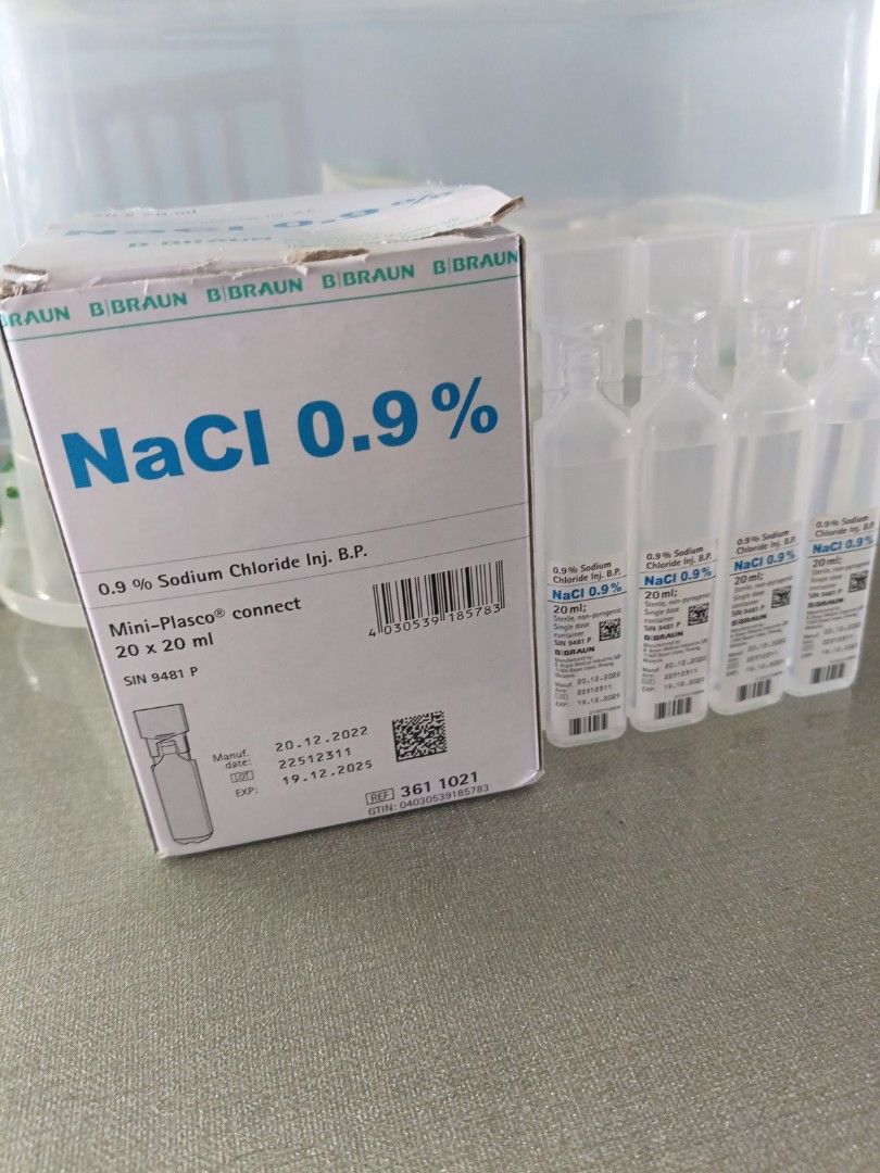 B. Braun NaCl 0.9% Sodium Chloride Injection, Health & Nutrition ...