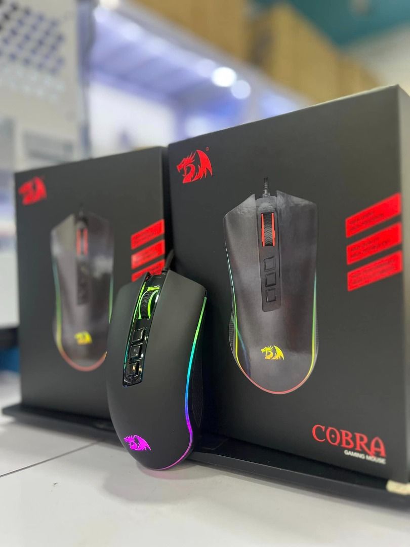 Brandnew Redragon COBRA Wired Gaming Mouse (Category: Mouse & Mousepads) located in Cavite. Submitted by dwelancas79880 (Listing ID 1370654318, Image 3). Description: Customize DPI Switch mode 1:500/1000/2000/3000/5000 adjusted via the buttons of the mouse Customize DPI Switch mode 2: DPI can be adjusted freely by ±100 from 100 to 10000 via programming software Polling Rate: Up to 1000 Hz; switchable: 125HZ/250HZ/500HZ/1000HZ (Default 500HZ) Butt