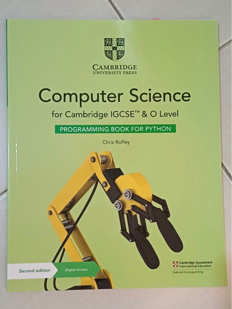 Cambridge IGCSE Computer Science Programming Book for Python, Hobbies ...