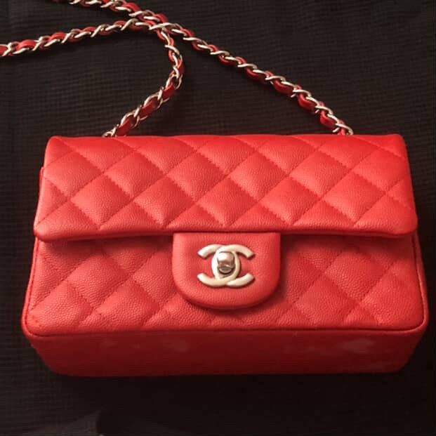 Chanel Rectangle Caviar (Category: Luxury Bags & Wallets) located in Pasig City. Submitted by lca930 (Listing ID 1386686224, Image 1). Description: Complete with dust bag, authenticity card, box and legit grails authentication .