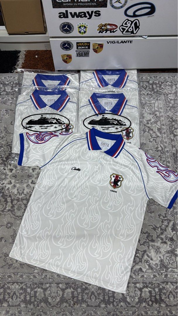 CORTEIZ Flames football jersey (japan), Men's Fashion, Tops