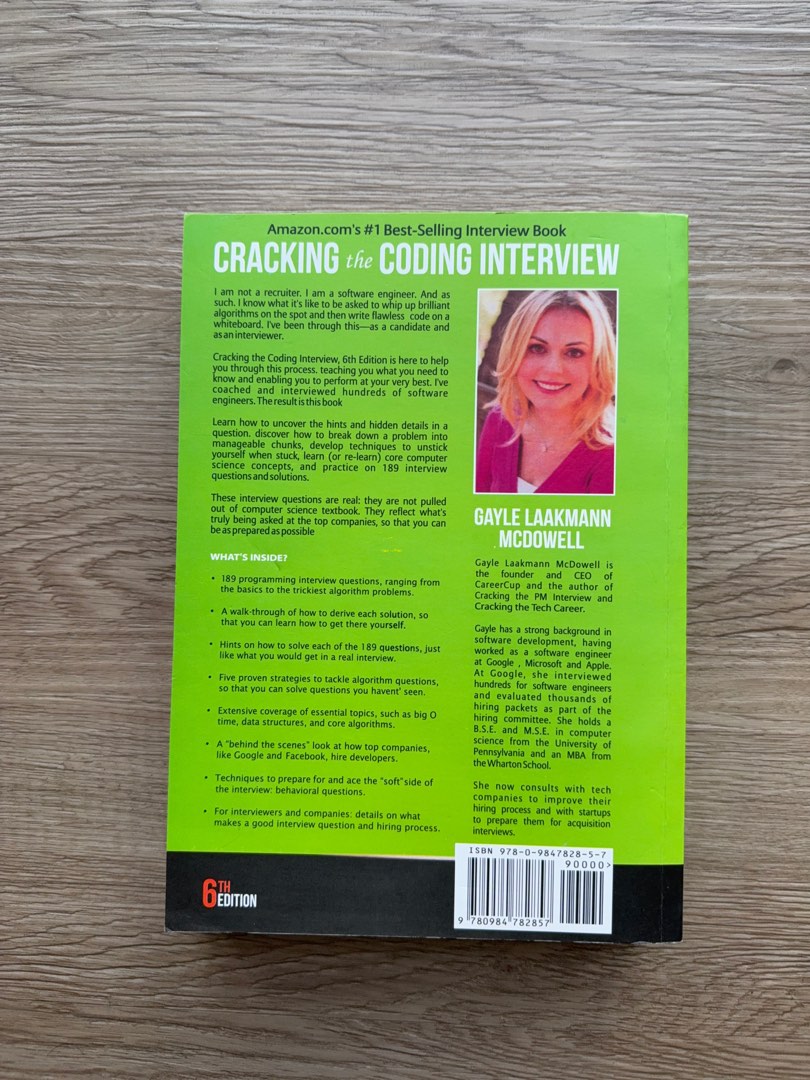 Cracking the Coding Interview - 6th Edition, Hobbies & Toys, Books ...
