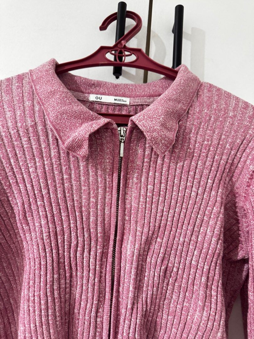 GU knit sweater double zipper (Category: Blouses) located in Cainta. Submitted by trufflecake (Listing ID 1386692590, Image 2). Description: .