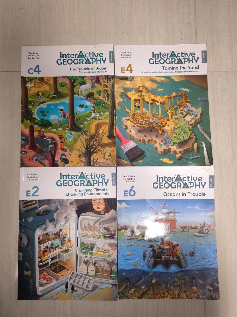 InterActive Geography E2 E4 E6 C4 （分類：教科書）位於 Hong Kong。 由 lst100113 提交（商品編號 1386620438，圖片 1）。簡介： InterActive Geography，有四本書，分別係E2 C4 用過一兩次十分之新 E4及E6已經賣出。