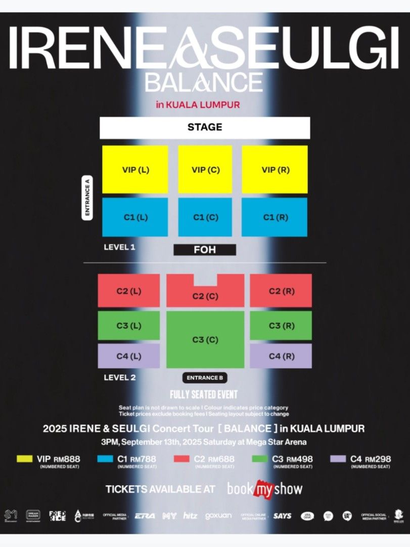 Irene & Seulgi Balance concert in Kuala Lumpur - VIP seat Red Velvet ...