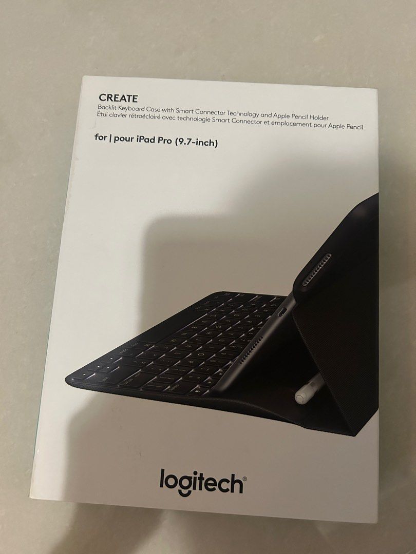 Smart Connector Ipad Pro Keyboard Logitech Apple Pencil Holder