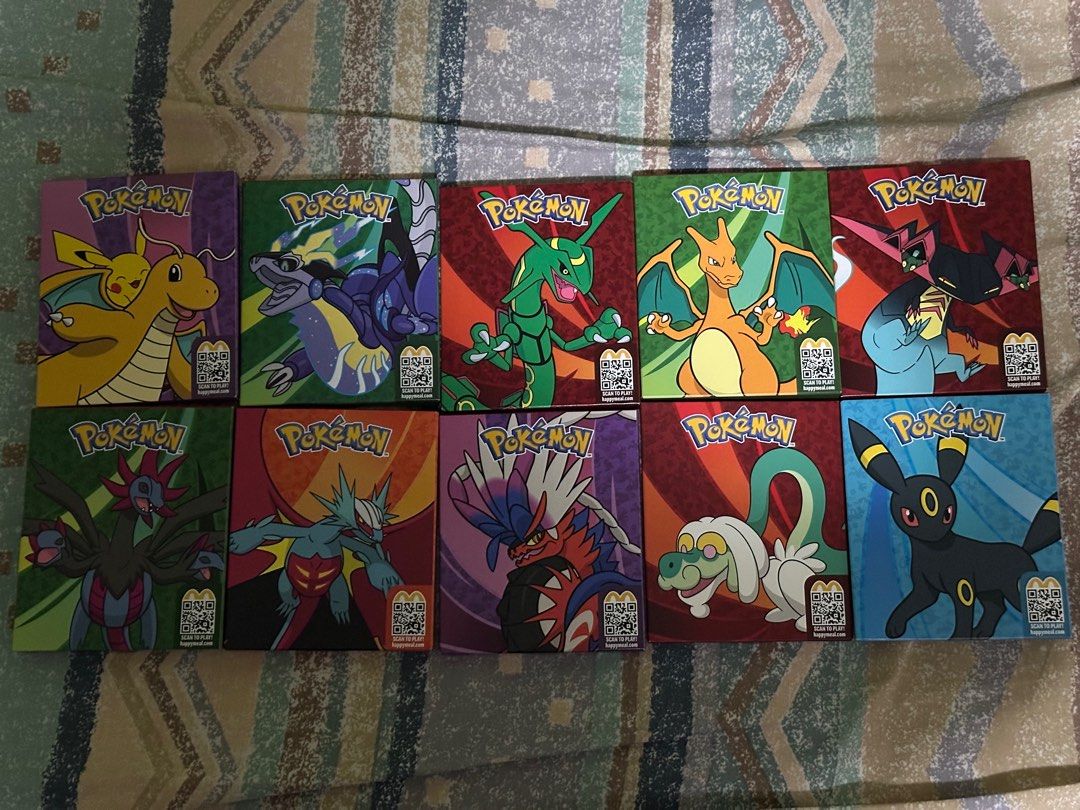 McDonalds Pokemon Dragon Discovery BOX ARTS (Category: Character Goods) located in Quezon City. Submitted by dongilmore (Listing ID 1386760023, Image 1). Description: McDonalds Pokemon Dragon Discovery BOX ART • Boxes ONLY; NO cards/posters/stickers • Complete Box Art SET • Ideal for DISPLAY/COLLECTION purposes.