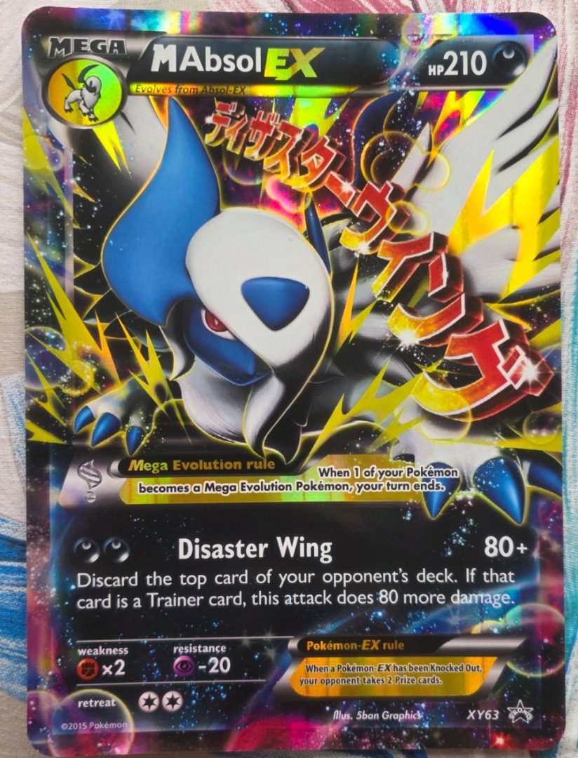 Mega Absol #XY63 - Pokemon Jumbo Oversize Card - LP+, Hobbies & Toys ...