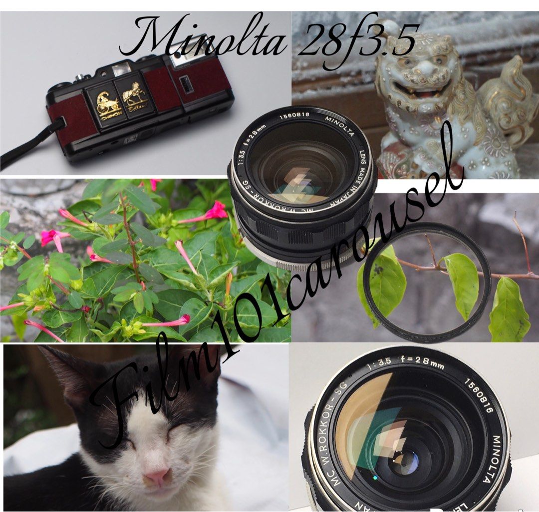 Minolta 28mmf3.5 MD mount (Category: Lens & Kits) located in Las Pinas. Submitted by film101 (Listing ID 1386659960, Image 1). Description: Minolta 28mmf3.5 MC w.Rokkor -SG Multicoated lens underrated lens but with good output Clean optics no signs of haze Aperture working Focusing good Sample photos upon rqst .