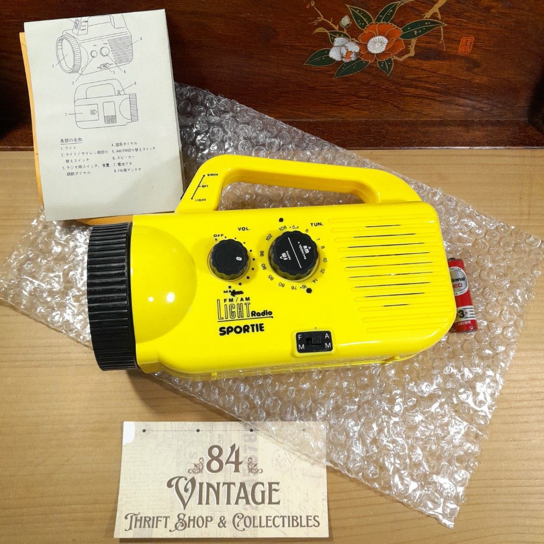 Flashlight Radio and Siren with Box (Category: Portable Music Players) located in Las Pinas. Submitted by 84vintage (Listing ID 1386700169, Image 1). Description: Box#4 Tested working. Great for emergencies and power interruptions. Actual photos posted. Please examine them carefully as they are part of the description. --📌 MUST READ Before Dealing with us 📌-- ⚠️Price is posted. No lowballs please. ⚠️Vintage items are only sold As Is Where Is. I