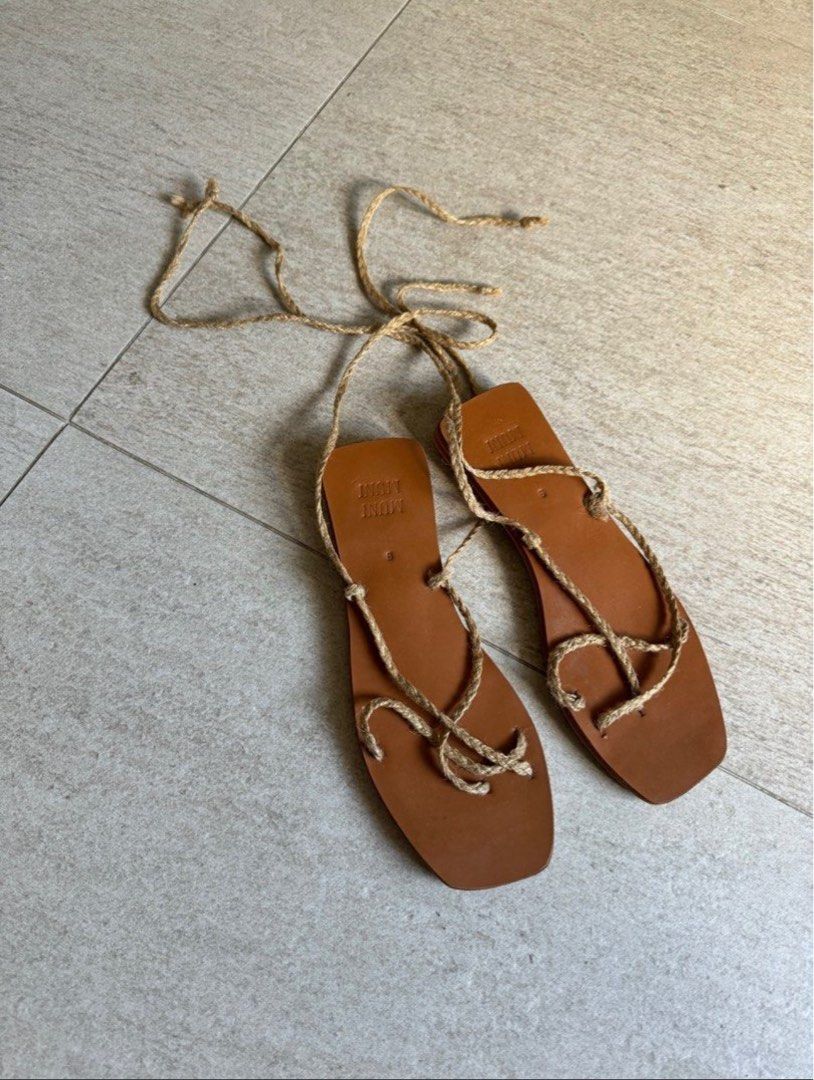 Muni Muni Sampaguita Wrap Sandals (Category: Flats & Sandals) located in Makati City. Submitted by chiquitita__ (Listing ID 1386615961, Image 2). Description: Fits small .