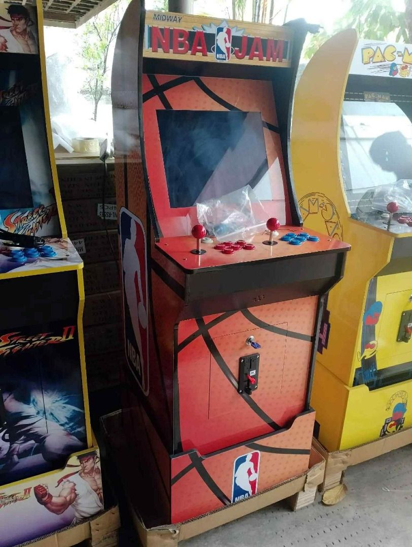 NBA JAM UPRIGHT VIDEO GAME ARCADE MACHINE (Category: PlayStation) located in San Pablo. Submitted by vennisa.sportssupplies (Listing ID 1386593814, Image 2). Description: NBA JAM UPRIGHT VIDEO GAME - 53,400 Product details: ✔ Size: W71*D74.5*H174cm ✔ Display: 26inch LCD ✔ Material: MDF Wood ✔ Voltage: 110V/220V ✔ Weight: 100KG ✔ Player: Two ✔ Color: As picture ACCEPTED PAYMENT METHODS: ✅CASH ✅GCASH ✅BANK TRANSFER ✅DATED CHECK ✅CREDIT CARD FOR CRE