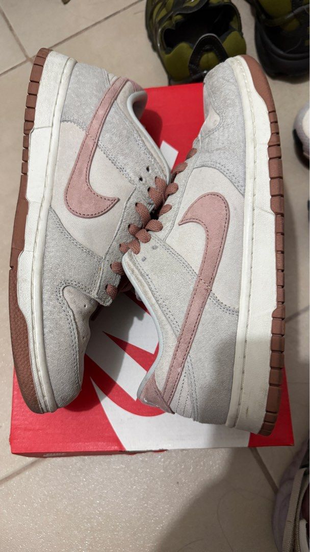 Nike Dunk Low Fossil Rose (Category: Sneakers) located in Manila. Submitted by offthehype (Listing ID 1386719060, Image 1). Description: Nike Dunk Low Fossil Rose Size 10 US Mens Without box 8.5/10 condition Just dirty No sole seps and heel drags Price is fixed Meetups: Weekends near pasig rotonda or arcovia Delivery via grab lalamove etc, fee by buyer..
