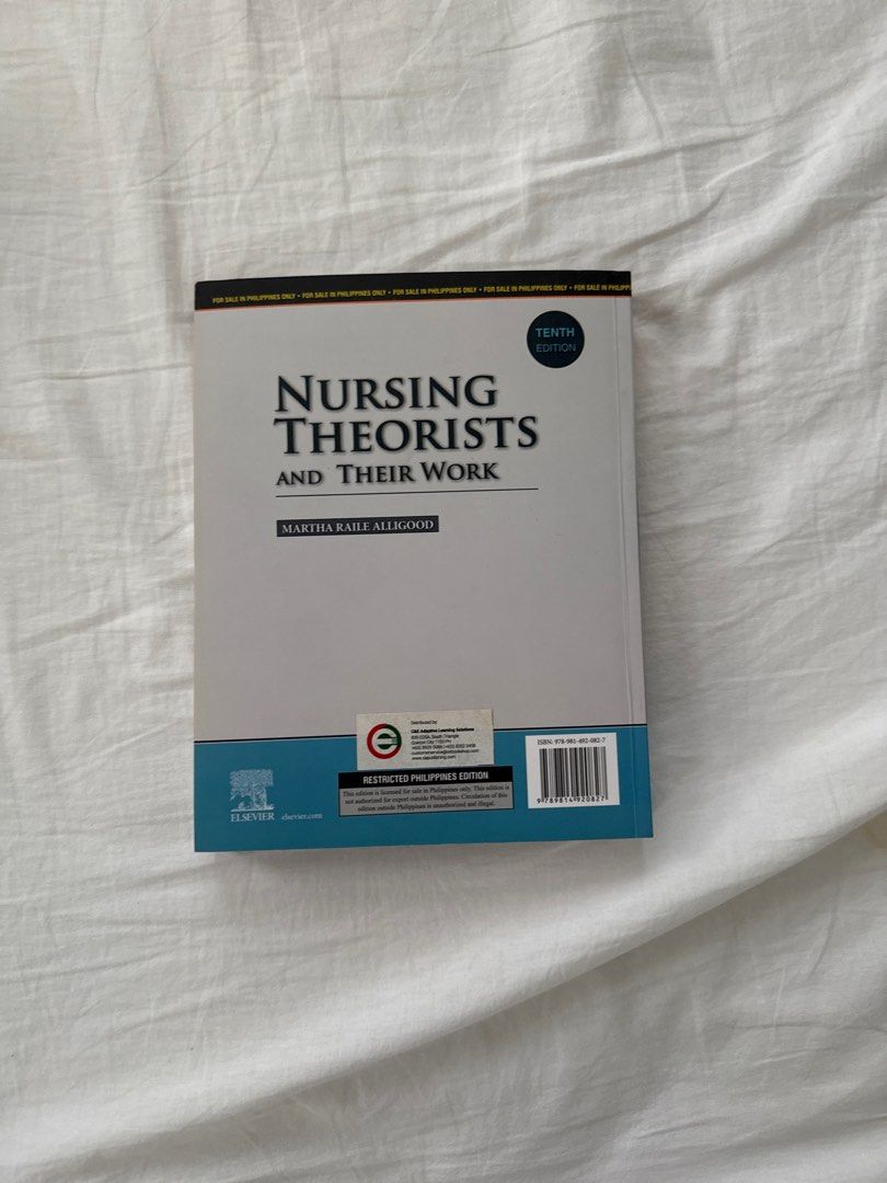 Nursing Theorists | TFN Book (Category: Textbooks) located in Cavite. Submitted by _ysa_belle (Listing ID 1386642382, Image 3). Description: • Original print • Never been used • Bought for ₱1,100 .