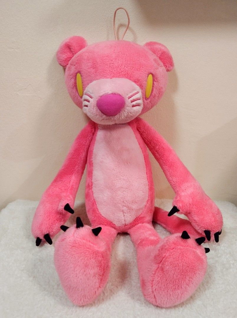 Pink Panther x Chax GP Gloomy Bear authentic plush toy (Category: Toys & Games) located in Kuala Lumpur. Submitted by snugglebuddies (Listing ID 1386683694, Image 1). Description: Product is 100% authentic. Size : 52cm. tag defect Color may vary due to lighting. If you have any questions please feel free to ask for more details..
