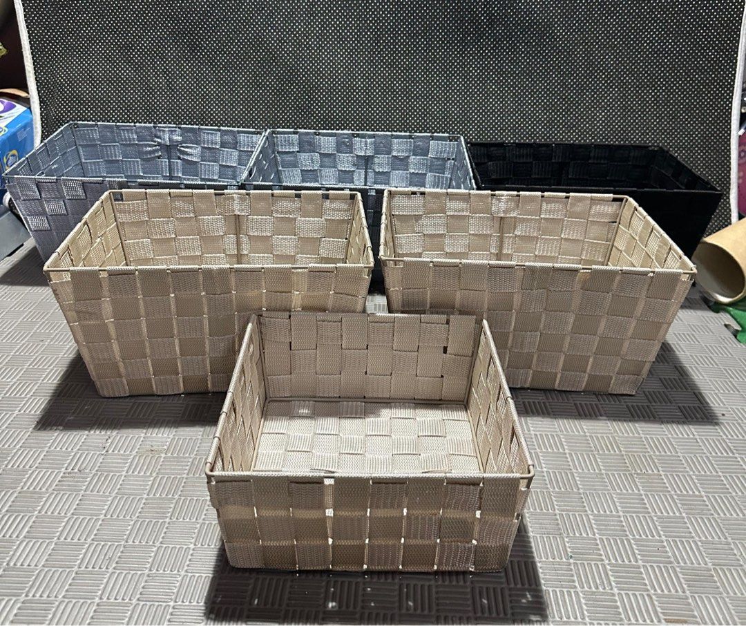 plastic rattan storage box, Furniture & Home Living, Home Improvement ...
