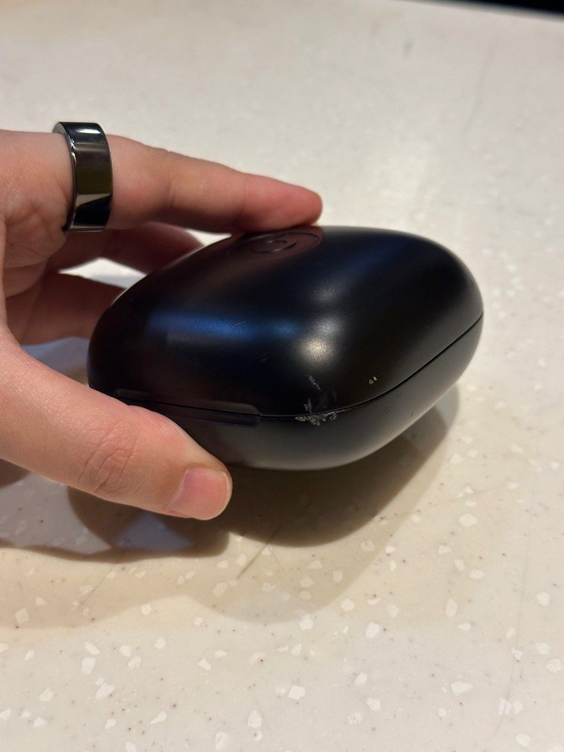 Powerbeats Pro - Black (Category: Earphones) located in Taguig. Submitted by declutter.dump (Listing ID 1382000518, Image 3). Description: Selling my Powerbeats Pro Black Comes with: - box - extra eartips Note: dented the case a bit but doesnt affect the performance RFS: upgrading.