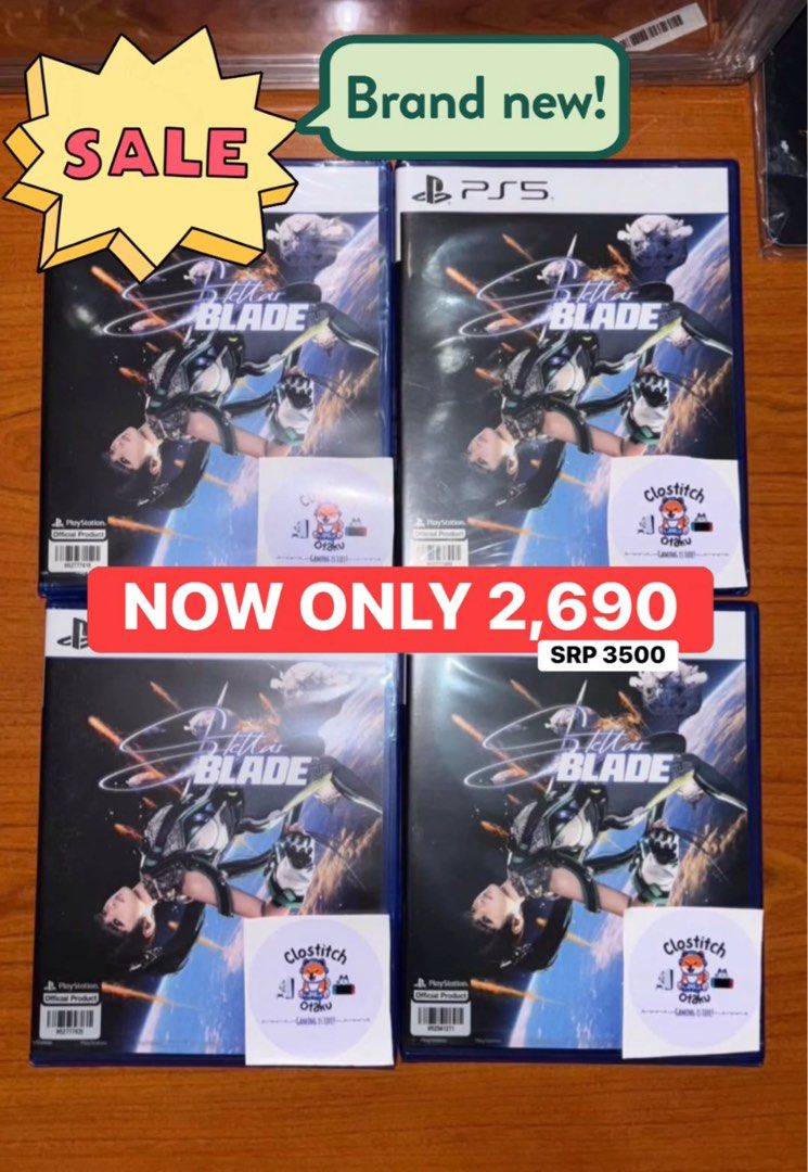PS5 Stellar Blade Sale! (Category: PlayStation) located in Quezon City. Submitted by clostitchotaku100 (Listing ID 1386603129, Image 1). Description: ☑️ Location: Wilsonville Subdivision Project 6 Quezon City ☑️All Brand New and Sealed ☑️ 100% Authentic ☑️Payment Methods:Gcash,Maya,BPI,BDO ☑️Pick Up at our location ☑️Shipping via lala move/Grab,LBC,JNT Buyer’s Expense ☑️ You can book & pay if the rider is here ( I’ll take a picture first before y