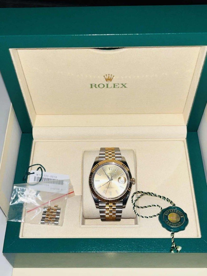 rolex datejust 41 (Category: Luxury Watches) located in Mandaluyong City. Submitted by kaikhaleb (Listing ID 1386740469, Image 1). Description: rolex datejust 41 oyster, 41mm oystersteel and yellow gold reference 126333 .