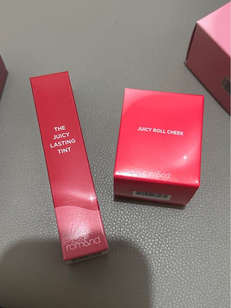 Romand Lip & Cheek Set (Category: Makeup) located in Manila. Submitted by jean_closet (Listing ID 1386599536, Image 2). Description: 700 for 1 lip & 1 cheek 1300 free sf is getting all.