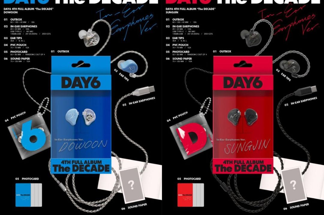 新品未開封 DAY6 The DECADE イヤホン WONPIL DAY6(デイシックス) ウォンピル(WONPIL) インイヤー イヤホン