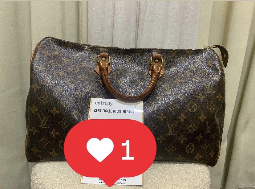 Speedy 40 with entrupy (Category: Luxury Bags & Wallets) located in Cainta. Submitted by jungkookie17 (Listing ID 1386617827, Image 1). Description: .
