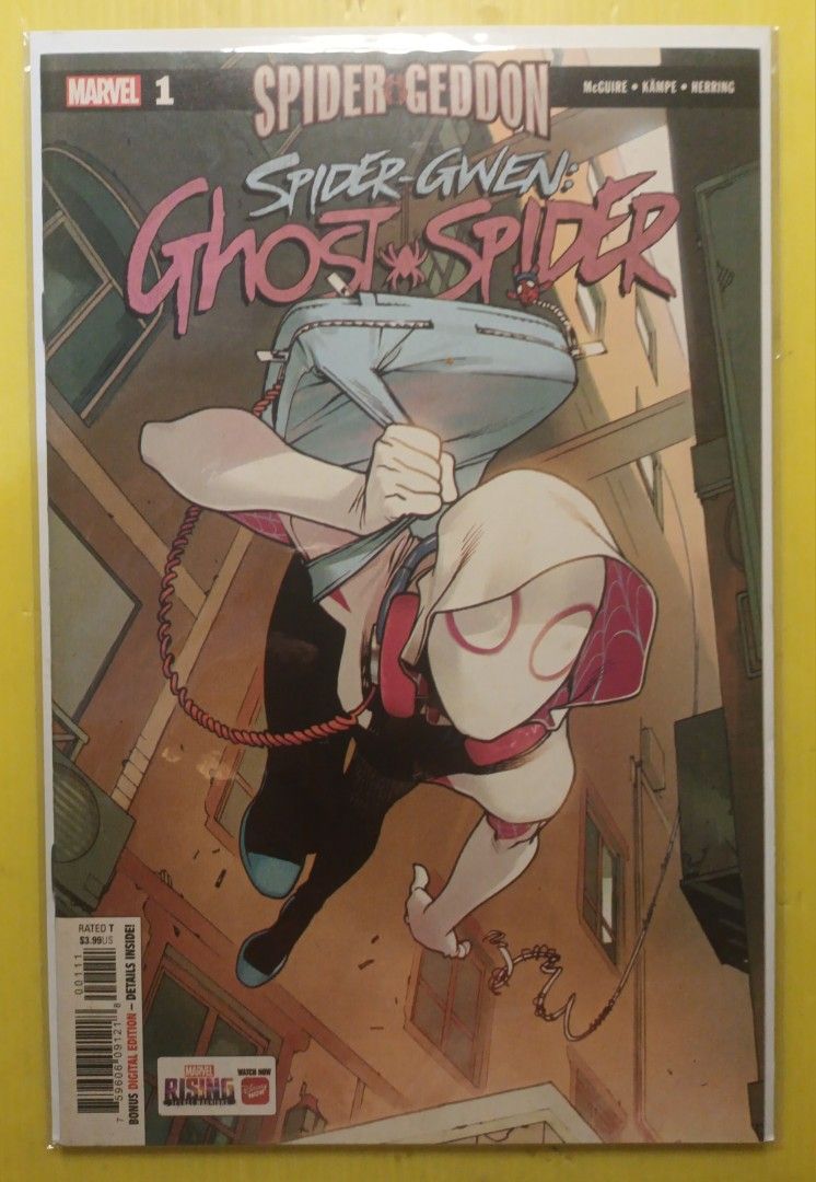 Spider-Gwen: Ghost Spider Set (Category: Comics & Manga) located in Marikina City. Submitted by ferdzramos3691 (Listing ID 1386652216, Image 2). Description: Selling Spider-Gwen: Ghost Spider Vol 1, Issues #1 - #4 (complete set), tie-in to the Spider-Geddon Storyline Arc; Story written by Seanan McGuire, illustrated and inked by Rosi Kampe. Marvel Comics, Year 2018 - 2019 ● Spider-Gwen: Ghost Spider #1 - "Spider-Geddon Part 1 - Uncharted" Cover A