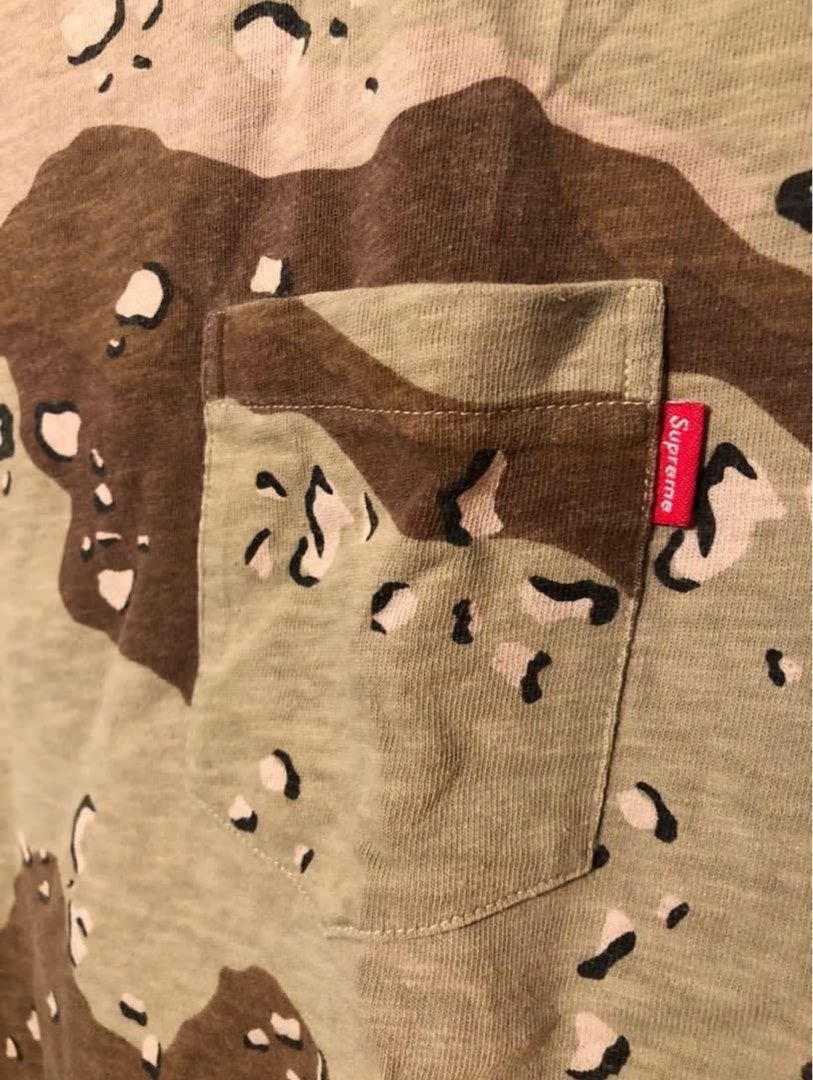 Supreme desert Camo Pocket Tee - Size L (Category: Tshirts & Polo Shirts ) located in Paranaque City. Submitted by 002047 (Listing ID 1386777494, Image 2). Description: Supreme desert Camo Pocket Tee - Size L Same as new. 3500 peso. Meet up at makati,Pasay or bgc. Delivery fee should by buyer.thanks!!!.