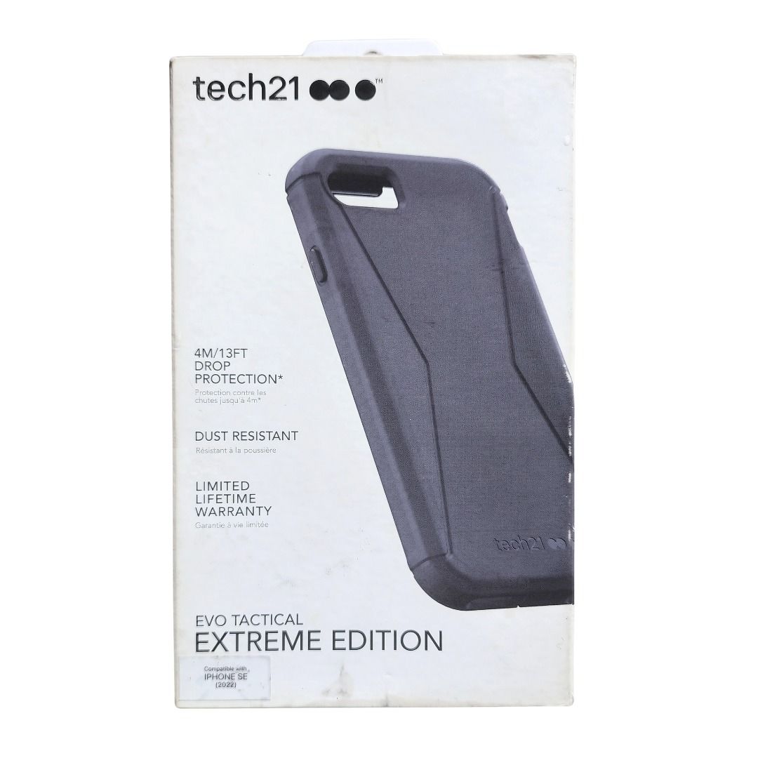 Tech21 Evo Tactical Case for Iphone SE/7/8 (Category: Cases & Sleeves) located in Manila. Submitted by dealdashdepot (Listing ID 1386774104, Image 1). Description: All items are liquidated products sourced from malls or tech stores. As such, all items may exhibit the following characteristics: -Damaged or Distressed Packaging: Many of the products may come in packaging that is not in pristine condition. This could include dents, tears, or other s