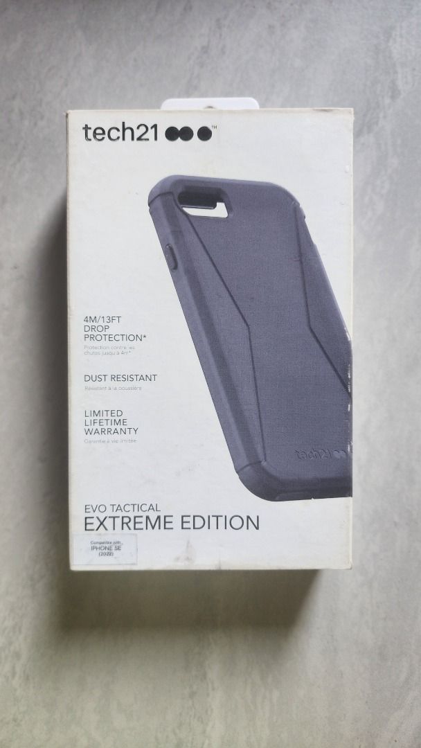 Tech21 Evo Tactical Case for Iphone SE/7/8 (Category: Cases & Sleeves) located in Manila. Submitted by dealdashdepot (Listing ID 1386774104, Image 2). Description: All items are liquidated products sourced from malls or tech stores. As such, all items may exhibit the following characteristics: -Damaged or Distressed Packaging: Many of the products may come in packaging that is not in pristine condition. This could include dents, tears, or other s