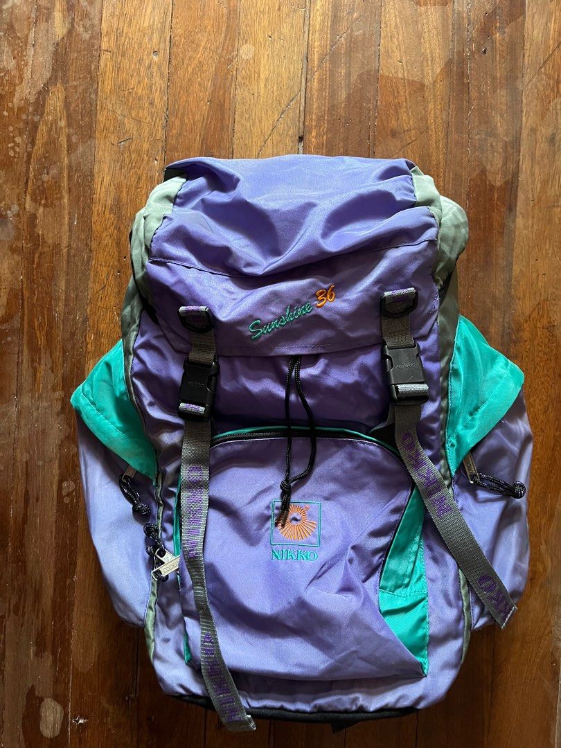Vintage 90s Nikko 36L with Rucksack Backpack (Category: Backpacks) located in Los Banos. Submitted by lootmeup (Listing ID 1386666066, Image 1). Description: Vintage 90s Nikko 36L with Rucksack Backpack Good as new Mine P1,200.