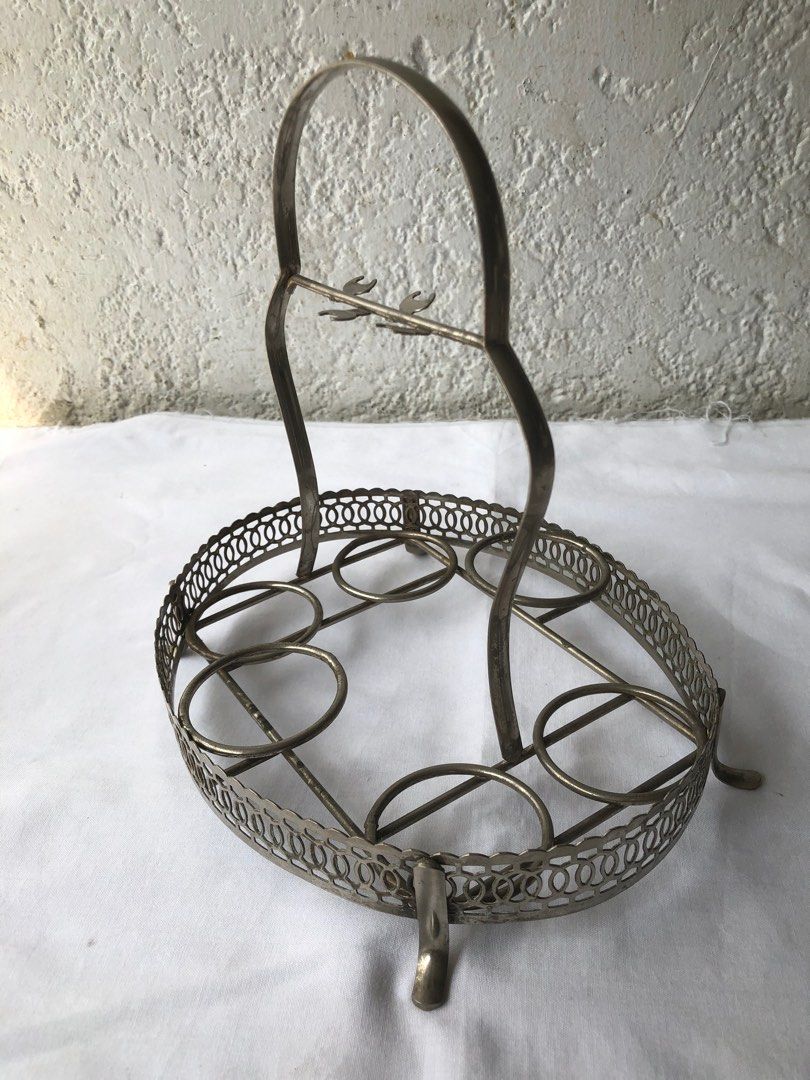 Vintage Silver Plated Spice Condiment Rack Holder C14 (Category: Other Kitchenware & Tableware) located in Paranaque City. Submitted by rookie33 (Listing ID 1386595276, Image 3). Description: gpod condition pls see item's condition and dimension in photos Paranaque Gcash.