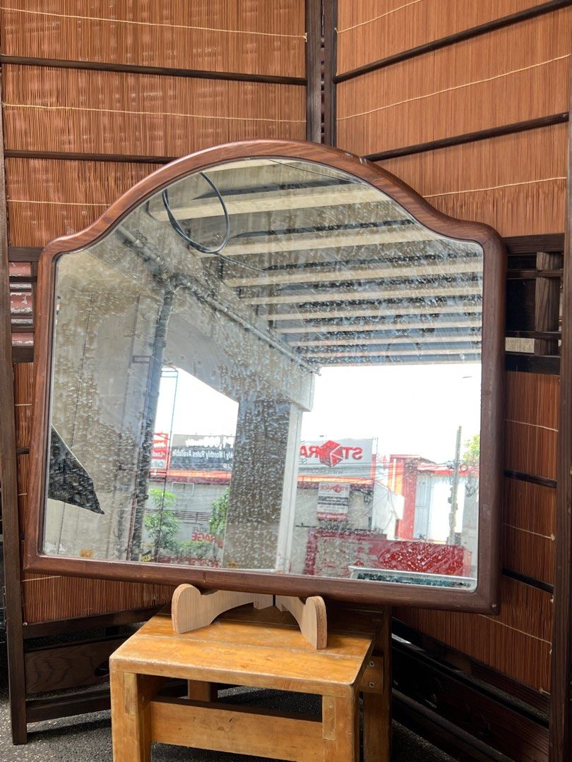 Vintage Vanity Mirror Solid Wood Framed (Category: Mirrors) located in Quezon City. Submitted by rare21 (Listing ID 1386754355, Image 1). Description: Vintage Vanity Mirror Solid Wood Framed In very good condition.