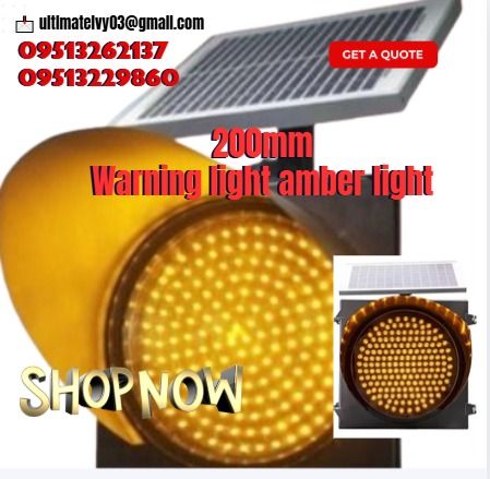 warning light amber light 200mm (Category: Lighting) located in Malabon City. Submitted by moannataga43633 (Listing ID 1386638323, Image 1). Description: Sale ‼️ Sale ‼️ Sale ‼️ Sale ‼️ Sale ‼️ Star Online Shopping 🛒. "Open at 9am to 5pm" Mon to Sat 👀 Please See the details below 👇, 200mm solar blingking or warning light amber light PHP 27,000 Specification: Lamp Diameter: 300mm Color: Yellow or Amber Voltage: 12V Material: Polycarbonate LED Q