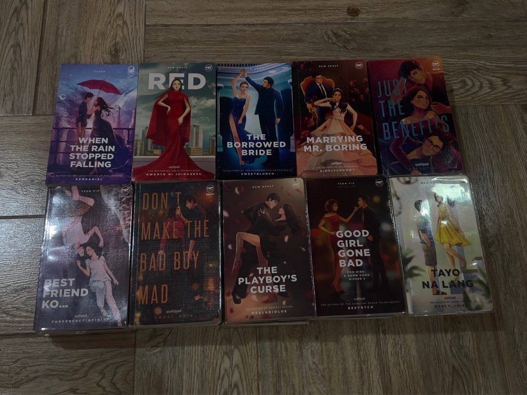 Wattpad books sale (Category: Storybooks) located in Manila. Submitted by lanaria (Listing ID 1386704602, Image 2). Description: - ALL are well taken care of, has covers and COMPLETE BOOKMARKS - no lowballing, selling them for a low price already so fixed price. - rfs: outgrew them - most of them are 10/10 condi - if bundle/take all 3,500. .