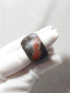 帶皮南红指環64208961703041110